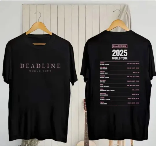 Discover BlackPink Deadline Concert Tee, Deadline Black Pink World Tour 2025 Shirts