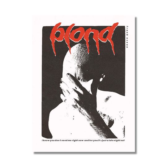 Discover Frank Ocean Poster, Frank Ocean Blond Poster