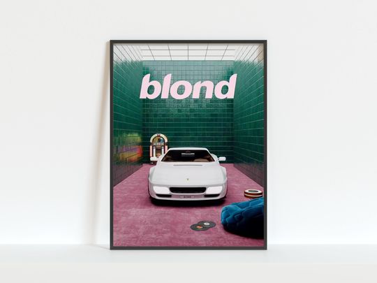 Discover Hip Hop Singer Frank Ocean Poster, Blond Music Album Poster