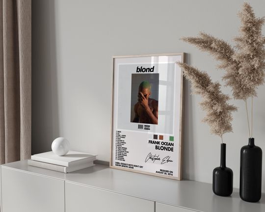 Discover Frank Ocean Poster, Blonde Posters, Rap Poster, Hip Hop Poster, Album Poster, Music Poster, Album Poster, Frank Ocean Blonde, Blond