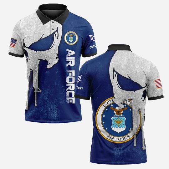 Discover Customized U.S. AF 3D Polo Shirt