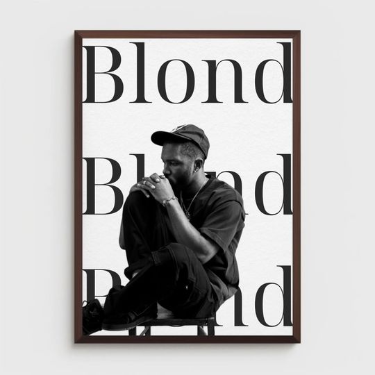 Discover Frank Ocean Poster - Wall decor- Gift Ideas - Album cover - Aesthetic Music Art Download - Printable Poster - Blond - Home Decor - Print