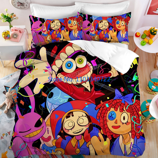 Discover Anime The Amazing Digital Circus Duvet Cover Set 3D Printted Bedding Set