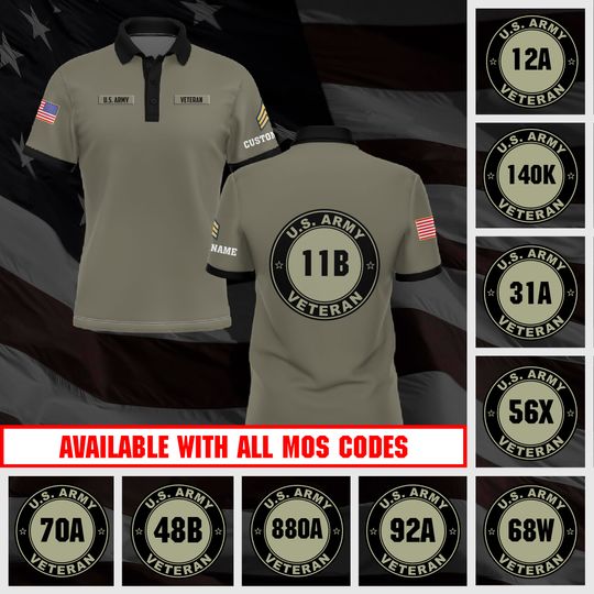 Discover Customized U.S. Army MOS 3D shirts