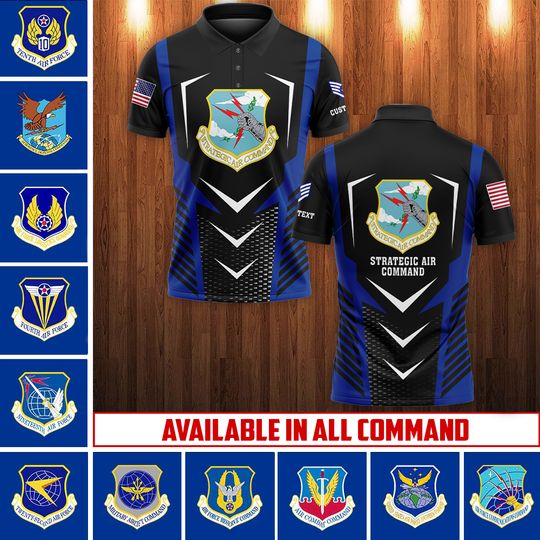 Discover Customized USAF Commands 3D Polo Shirt