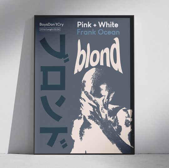 Discover Frank Ocean Blond Poster, Album Cover Poster, Blond Poster