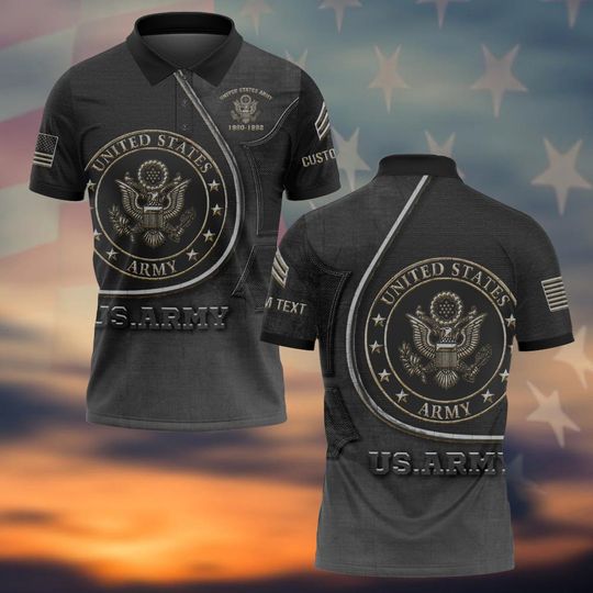 Discover Customized US Veteran Polo Shirt