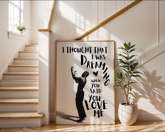 Discover Frank Ocean Poster, I Thought That I Was Dreaming Lyric Wall Art