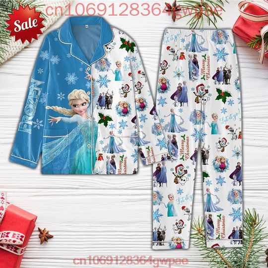 Discover Disneyyy Frozenn Elsaa Christmas Pajamas Set