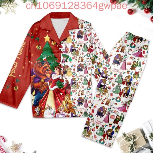 Discover Disneyyy Beautyy and The Beastt Pajama Set 3D Print Disneyyy