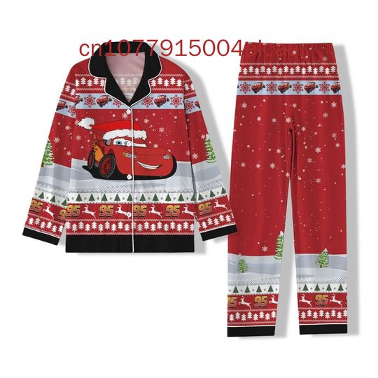 Discover Disneyyy Lightningg McQueenn Christmas Pajama Set Disneyyy   Set