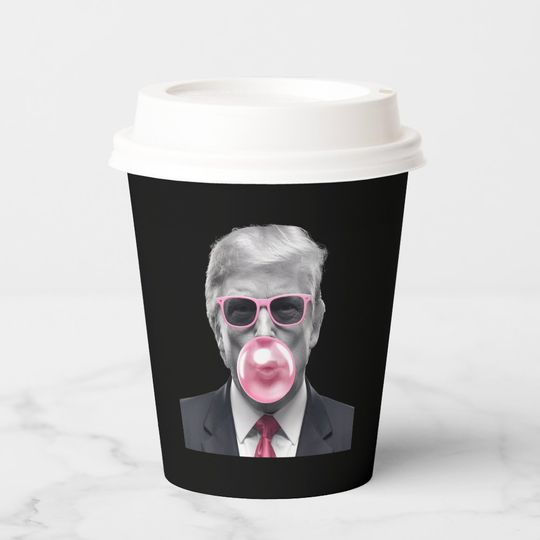 Discover Bubble Gum Trump Donald Trump 2024 Vote for Trump  Paper Cups