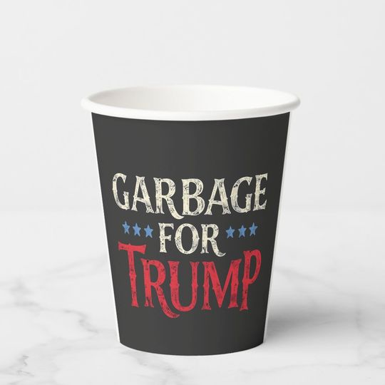 Discover Proud Garbage Puerto Rico Latinos For Trump Paper Cups
