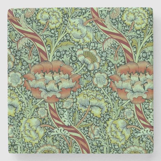Discover Vintage William Morris Wandle Pattern    Stone Coaster