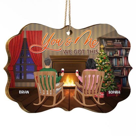 Discover          You And Me We Got This - Gift For Couples - Personalized Medallion Wooden Ornament       