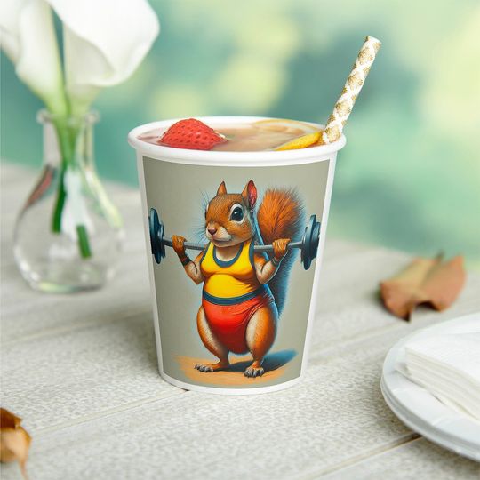 Discover Squirrel Power Paper Cups