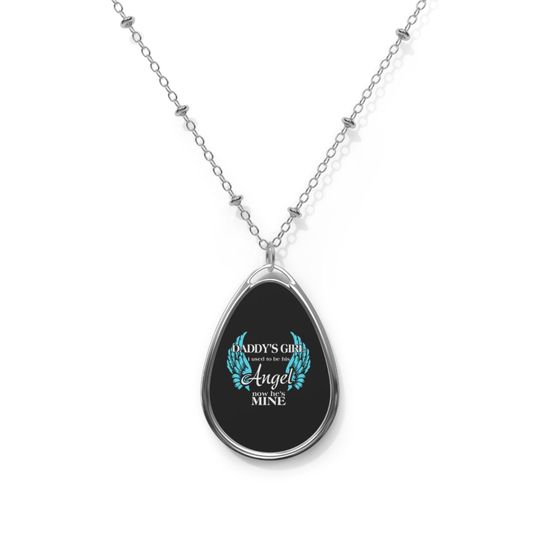 Discover Daddy's Girl Oval Necklace - Gift for Mom, Mother's Day Jewelry