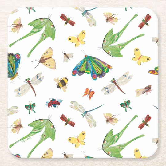 Discover Eric Carle | Isn't Life Beautiful? Pattern Square Paper Coaster