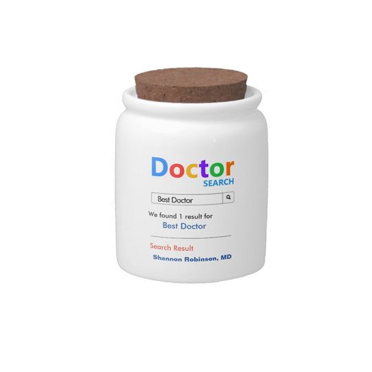 Discover Funny Custom Best Doctor Gift Candy Jar