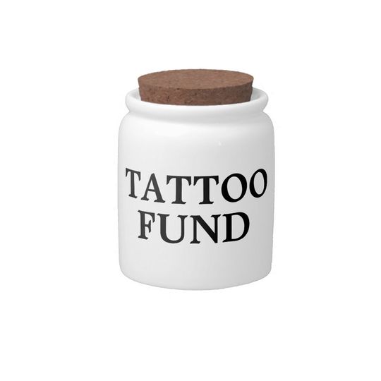 Discover Tattoo Fund Candy Jar