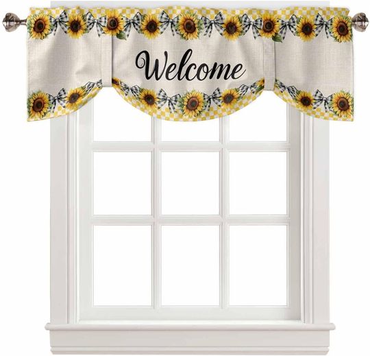 Discover Sunflower Tie Up Valances Tie Up Valance