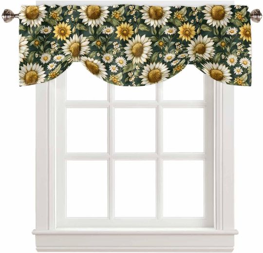 Discover Sunflower Tie Up Valances