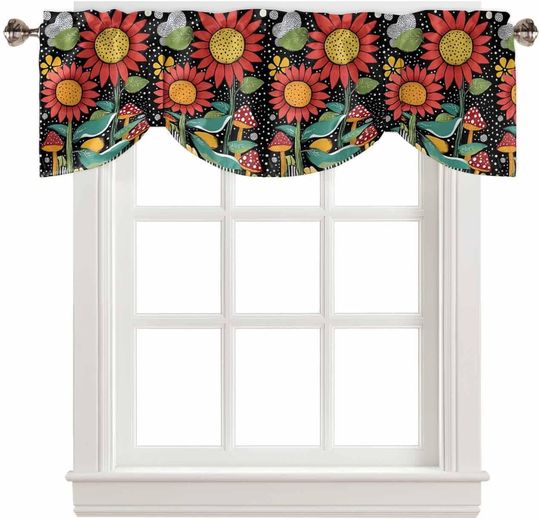 Discover Sunflowers Tie Up Valance