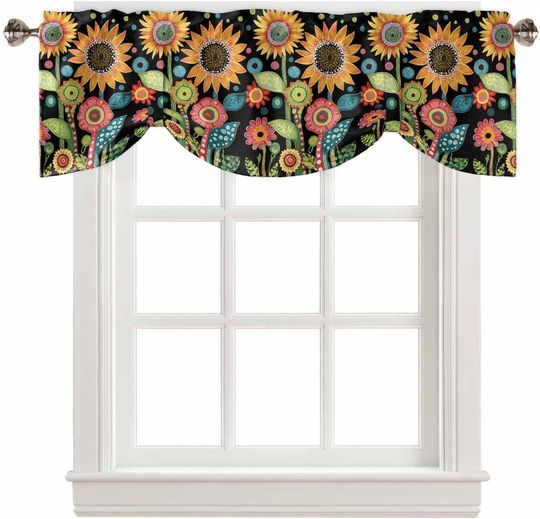 Discover Sunflower Tie Up Valances