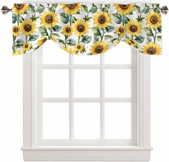 Discover Sunflower Tie Up Valances