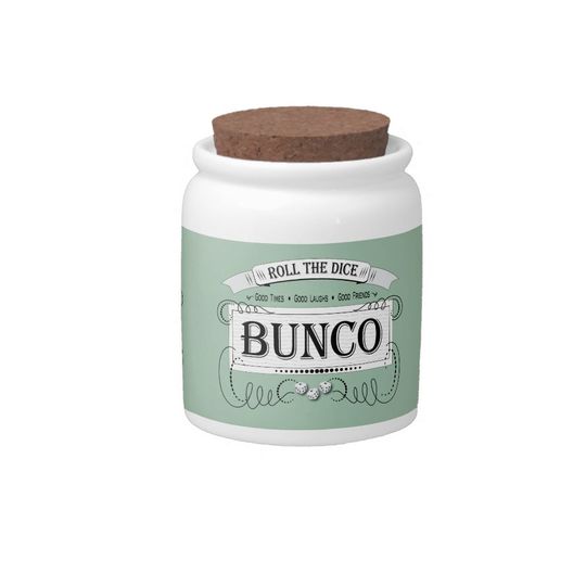 Discover Vintage Bunco Design Candy Jar