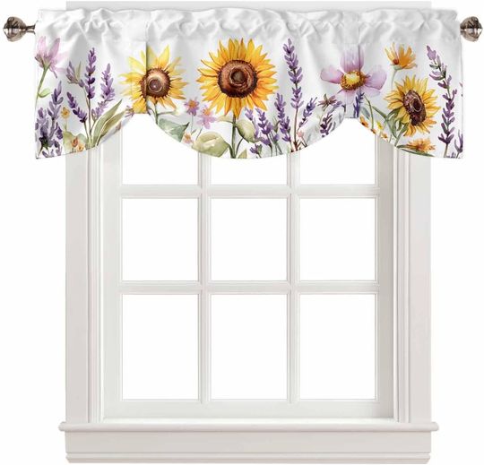 Discover Sunflower Tie Up Valances