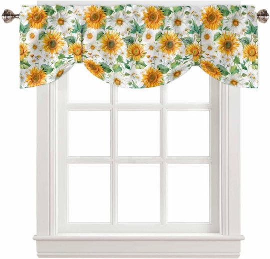Discover Sunflower Tie Up Valances