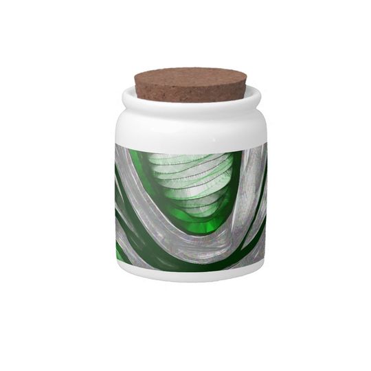 Discover Green Steel Candy Jar
