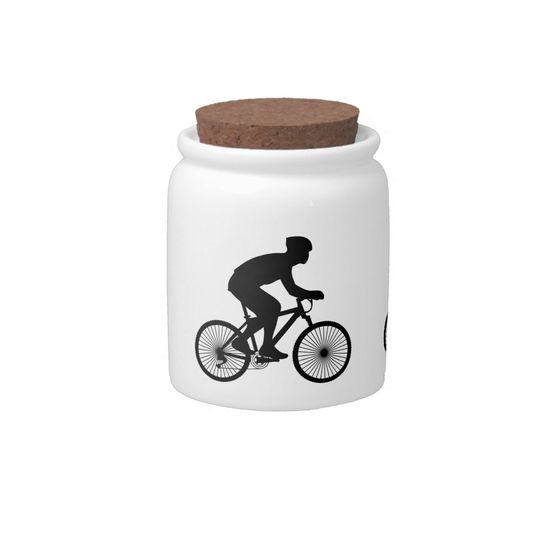 Discover Cyclist Candy Jar