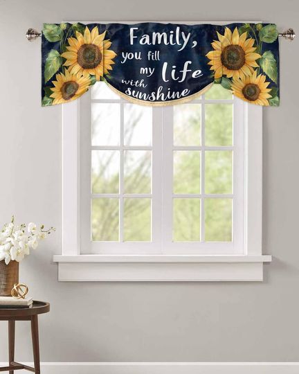 Discover Sunflower Tie Up Valance