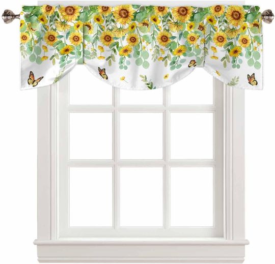Discover Sunflower Tie Up Valances