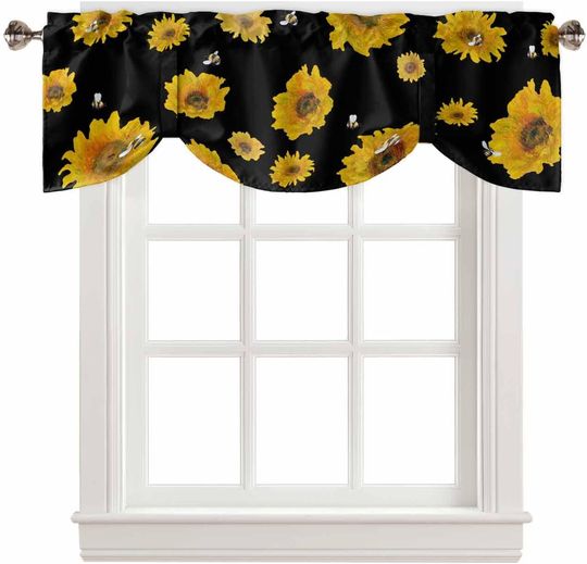 Discover Sunflowers Tie Up Valances