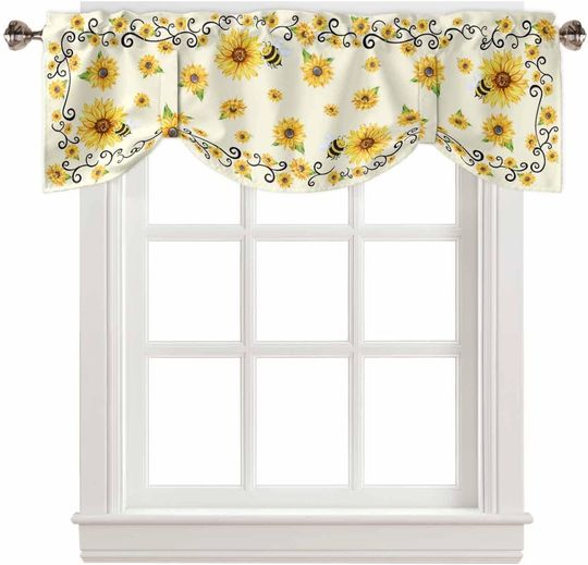 Discover Sunflower Tie Up Valances