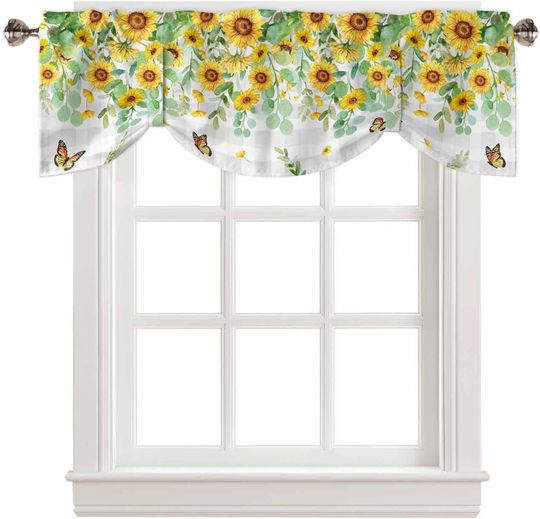 Discover Sunflower Tie Up Valances