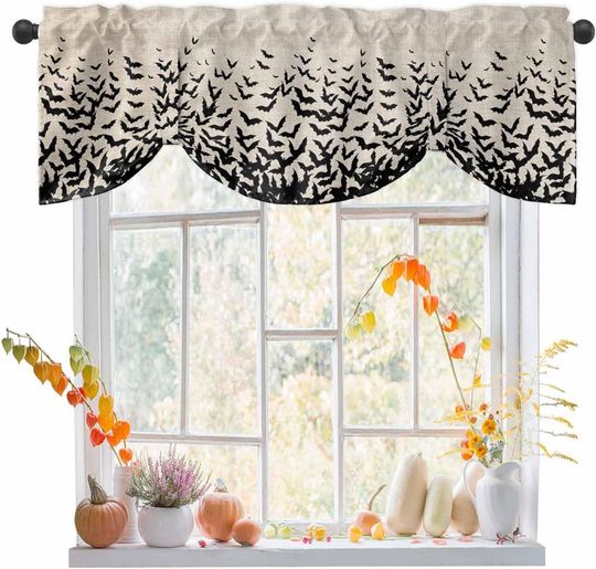 Discover Halloween Tie Up Valance