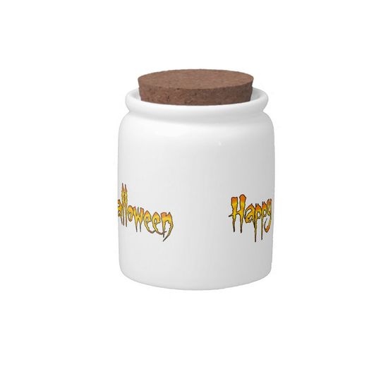 Discover Happy Halloween Candy Jar