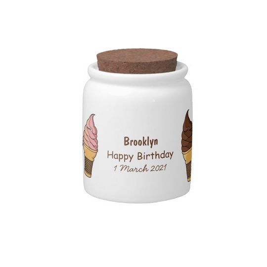Discover Ice cream cone cartoon illustration candy jar