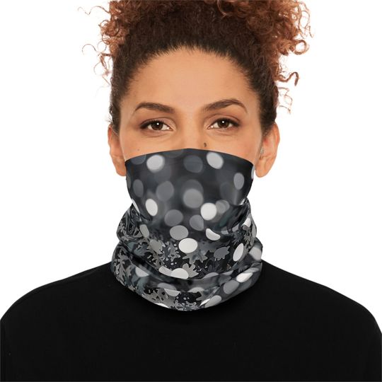 Discover Lightweight Neck Gaiter Lights Theme Unisex Gift For Him  Gift For Her