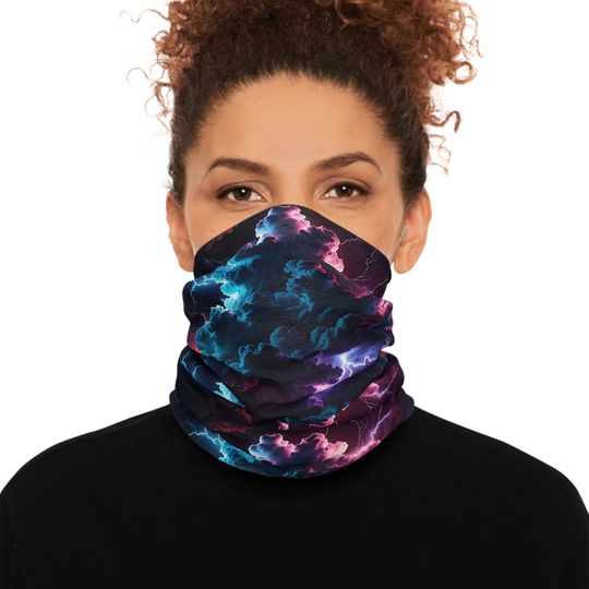 Discover Tube Scarf Unisex Lightning Storm Gift For Her Gift For Him