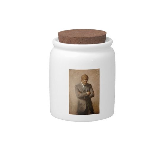 Discover John Kennedy US Presidential White House Portrait  Candy Jar