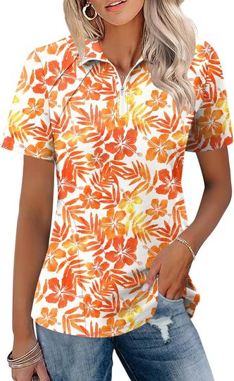 Discover Summer Women's Short Sleeve Golf Shirts