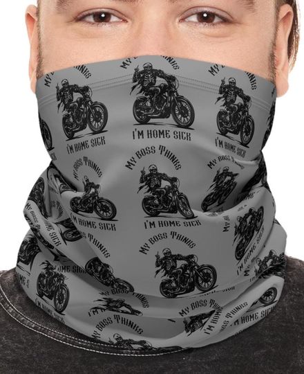 Discover Super Soft, Warm, Motorcycle Neck Gaiter with Drawstring: My boss thinks I'm home sick