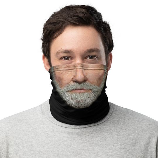 Discover Santa Claus Beard Christmas Realistic Design Neck Gaiter