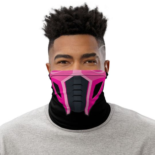 Discover Ninja Mask Parody | Hot Pink Design | Video Game Neck Gaiter