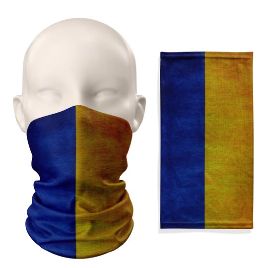 Discover Ukraine Grunge Flag Snood Face Mask Scarves